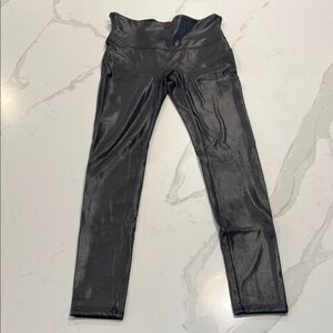 Spanx Black Faux Leather Leggings